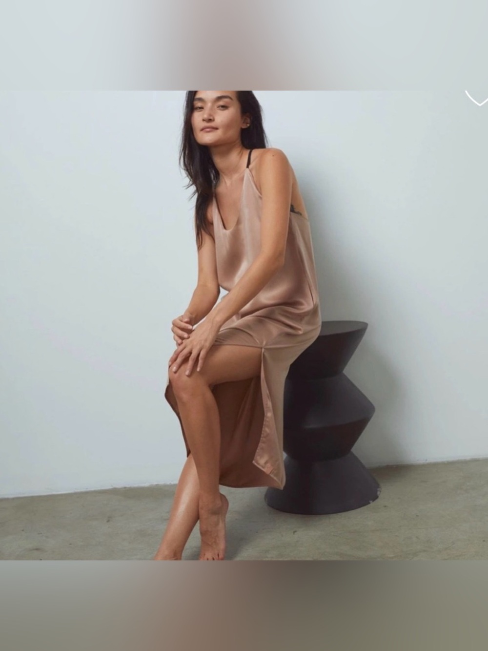 Lunya Silk Bias Cut Slip Nightdress Flaw 1217